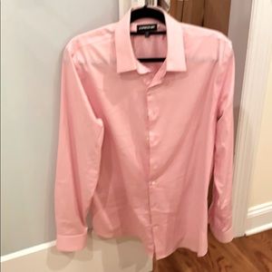 Men’s pink express 1MX button down shirt